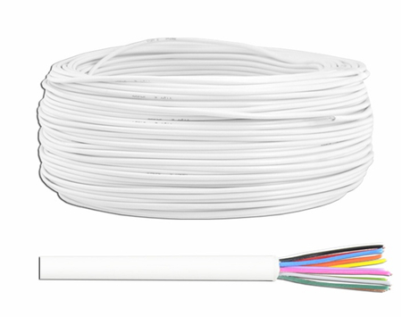 Kabel alarm/domofon 12X0,5mm CCA 100m/rolka