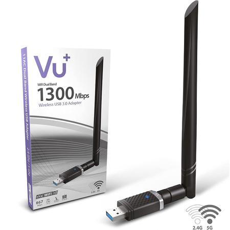 Adapter WiFi VU+ 1300 mbps 2.4GHz 5GHz 6dBi