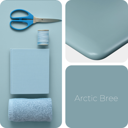 Stelaż elektryczny Spacetronik SPE-222OB Vegard + blat MDF premium niebieski