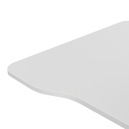Ergonomiczny blat biurkowy 138x68 BIAŁY - zdjęcie 2