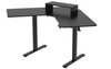 Biurko narożne regulowane SPEL112BB Spacetronik 120x60 cm czarne