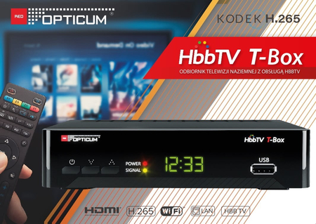 DVB-T2 HBBTV T-BOX Opticum HEVC Tuner - zdjęcie 2