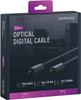 CLICKTRONIC Toslink optisches Kabel + ad. Buchse 5m