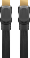 Kabel HDMI 2.0 4K 60Hz PŁASKI ARC CEC Goobay czarny 1,5m