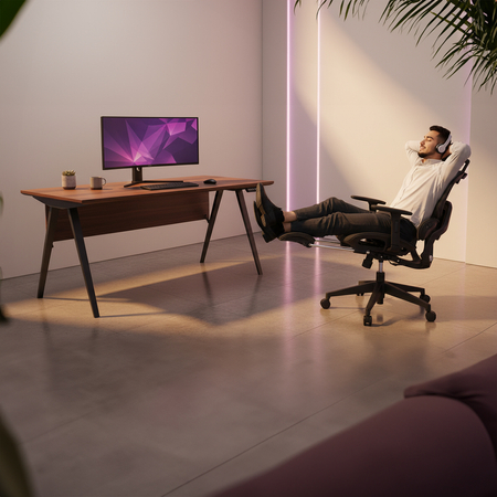 Regulowany Fotel z masażerem 5D DORIS-20 Szary