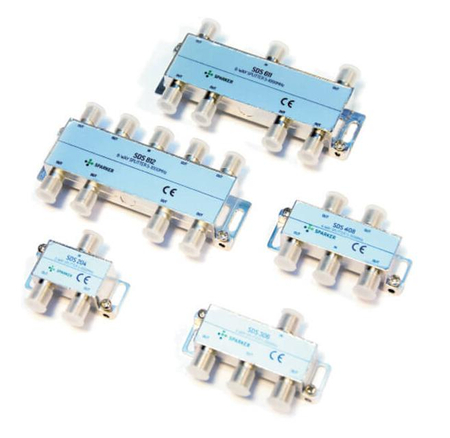 Rozgałęźnik 1x6 naziemny DVB-T2 6-drożny Sparker SDS-611 5-1000 MHz