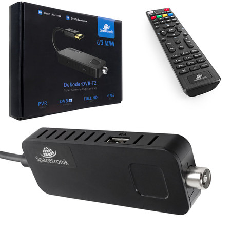 Dekoder DVB-T2 mały H.265 U3 Mini Telewizja Naziemna