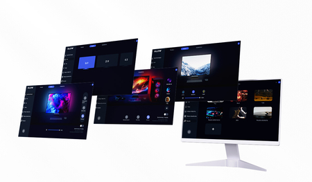 Oświetlenie na tył monitora LED Spacetronik Glow Three 27" Vesa