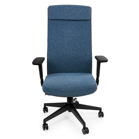 Krzesło biurowe ergonomiczne Spacetronik HAVARD-01 niebieskie