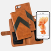 Portfel + etui na telefon MOC Velcro m-Leather Wallet na iPhone 6/7/8 Brown