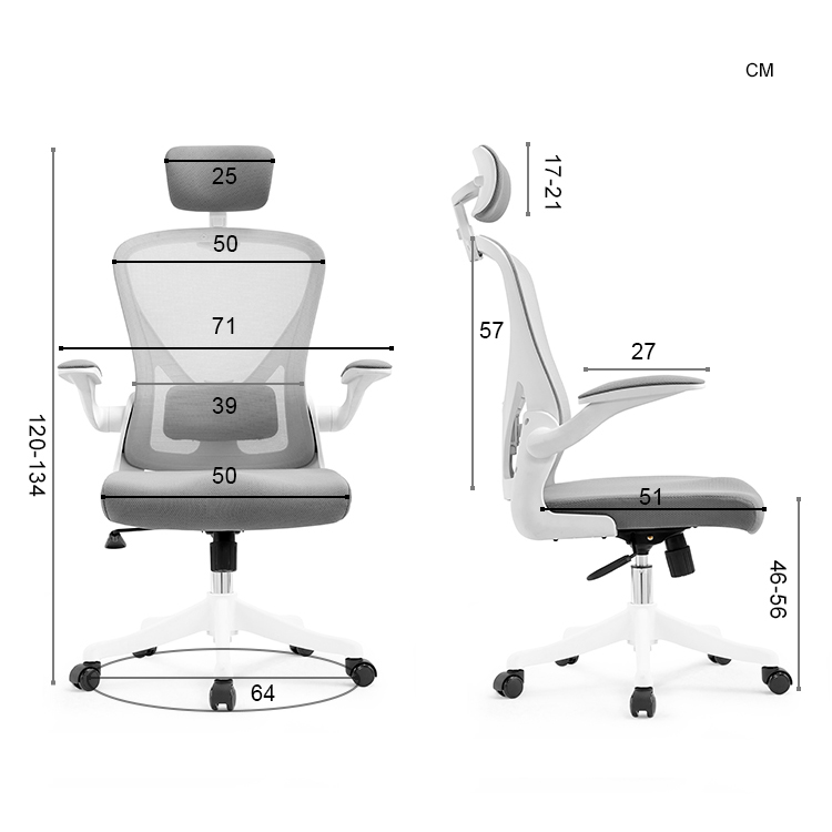krzesło biurowe ergonomiczne na kręgosłup