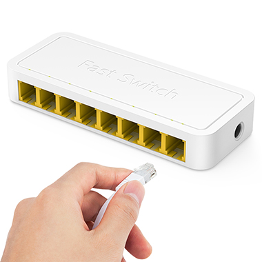 8-portowy przełącznik SWITCH domowy Cudy FS108D 10/100 Mbps