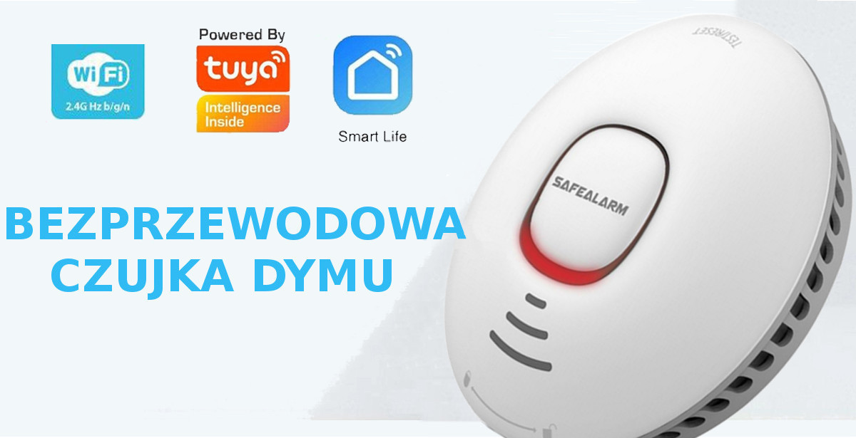 czujnik dymu, gazu, zalania aplikacja smartlife