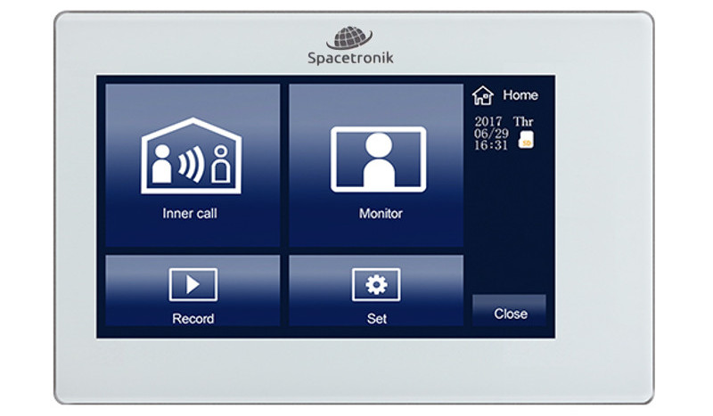 Monitor do wideodomofonu Spacetronik SPD-M772TW z dotykowym wyświetlaczem