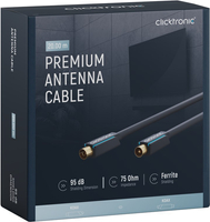 CLICKTRONIC Przyłącze kabel antenowy TV IEC gn.TV/wt.TV ekranowane 20m