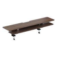 Dwuczęściowa półka na biurko HUGEL15 Ciemne drewno