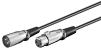 Kabel XLR gniazdo (3-pin) - XLR wtyk (3-pin) Goobay 2m