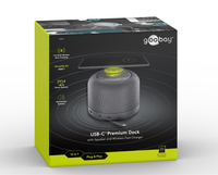 Multiport USB-C 12 w 1 na HDMI + USB-C z PD + 3x USB 3.0 + USB 2.0 + microSD + SD + AUX 3,5mm + RJ45 + Głośnik + Ładowarka Qi Goobay