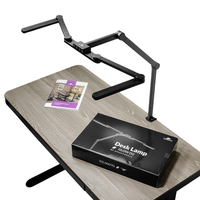 Biurkowa Lampa Kreślarska Spacetronik Glow D2 Regulowana Czarna 24W