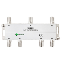 Rozgałęźnik 1x6 naziemny DVB-T2 6-drożny Sparker SDS-611 5-1000 MHz