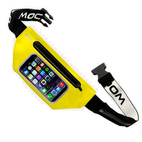 Sportowa saszetka nerka na telefon MOC Waist Bag yellow