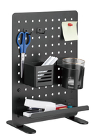 Czarna Tablica perforowana do biurka Spacetronik Ergoline Holdee SPB-152B