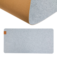 Mata filcowa z korkiem jasnoszara 100x50cm SPB063