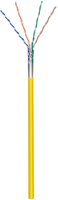 Skrętka CAT5e F/UTP 4x2xAWG26/7 Ekranowana 100m Żółta