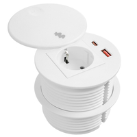 Gniazdo wpuszczane w blat okrągłe Spacetronik SPS-R1D3W V2