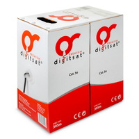 Skrętka CAT5e U/UTP DG-PREMIUM CU PVC bez żelu (sucha), SZARA 305m