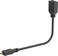 Adapter przejściówka micro HDMI - HDMI 2.0 4K Goobay FLEX czarny 15cm