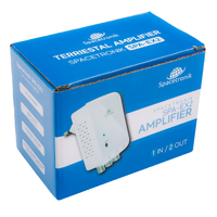 Wzmacniacz telewizyjny DVB-T2/C 20dB do gniazdka dwa wyjścia TV SPA-EX2