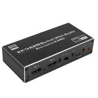 Przełącznik HDMI Extractor Rozgałęźnik 2x HDMI-HDMI + Audio ARC 4K EDID Spacetronik SPH-SAE07