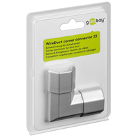 Narożnik łącznik do listw aluminiowych goobay 33mm - srebrny