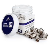 Przejście wtyk F - wtyk F "szybkie" Spacetronik TV-FF03 - 50szt