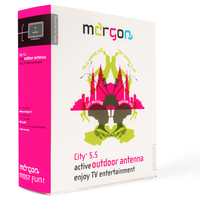 Antena panelowa Funke MARGON City 5.5 DVB-T/T2 LTE 4G (wzmacniacz 5V 38 dBi)