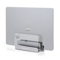 Podstawka pod laptopa i telefony Spacetronik srebrna