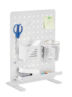 Jasno Szara Tablica perforowana do biurka Spacetronik Ergoline Holdee SPB-152W