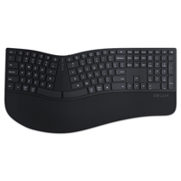 Bezprzewodowa Klawiatura Ergonomiczna GM909 czarna