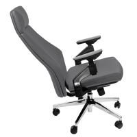 Fotel ergonomiczny biurowy z podłokietnikiem 4D Spacetronik GUNNAR szary OUTLET