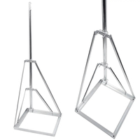 Stojak balastowy bezinwazyjny wzmocniony na płytę chodnikową 50x50