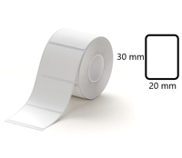 Etykiety na rolce do drukarek Niimbot z serii B białe 30x20mm 320 sztuk