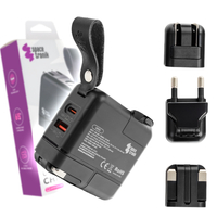 Adapter podróżny USB 4w1 GaN 65W Spacetronik SR105
