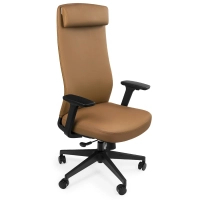 Krzesło biurowe ergonomiczne Spacetronik HAVARD-02 brązowe OUTLET