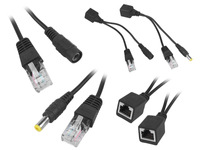 Adapter zasilania po skrętce PoE RJ-45 2.1/5.5 DC max. 48V
