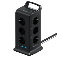 Listwa zasilająca tower 12xAC 2xUSB 1xUSB-C B
