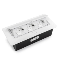 Gniazdo meblowe OUTLET  wpuszczane Spacetronik SPS-D33W V2