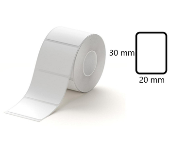 Etykiety na rolce do drukarek Niimbot z serii B białe 30x20mm 320 sztuk