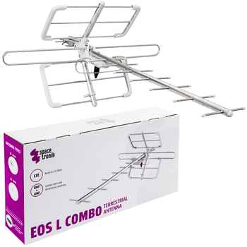 Antena DVB-T2 Spacetronik EOS L Combo White