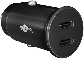 Ładowarka samochodowa 2x USB-C PD 30W max. 3A Goobay